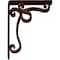 Ekena Millwork Orleans Wrought Iron Bracket, (Triple center brace), Antiqued Copper 2"W x 7 1/2"D x 10"H BKTM02X07X10TOLACO - alternate 5
